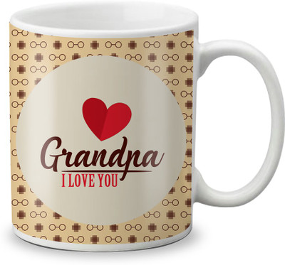 

LOF Grandpa Gifts For Father's Day and Birthday Gifts Ceramic Mug(325 ml), White
