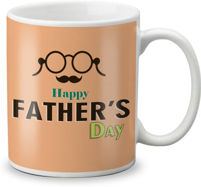 

LOF Happy Father's Day Gifts For Dad for Anniversary and Birthday Gift Ceramic Mug(325 ml), White