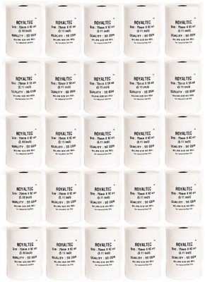 

Royaltec Set of 25 of 55 GSM Unruled 79MMX50Mtr Thermal Paper(Set of 25, White)