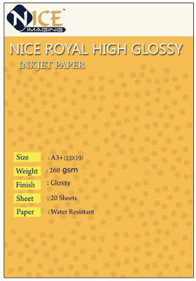

Nice INKJ43 Unruled A3+ Inkjet Paper(Set of 1, White)