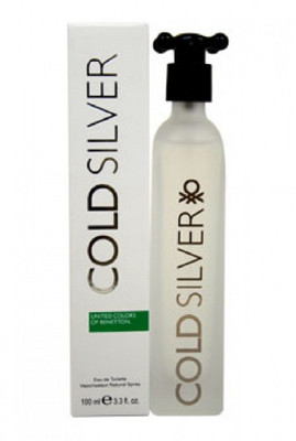 BENETTON PERFUME COLD SILVER Eau de Toilette - 100 ml(For Men & Women)
