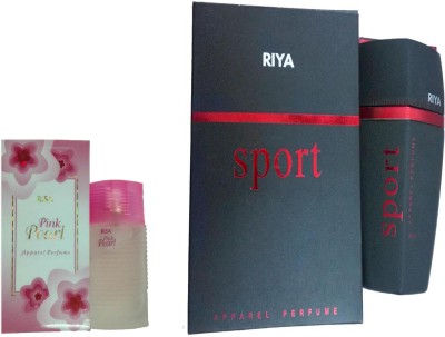 

Riya SPORT PERFUME 100 ML + RISA PINK PEARL PERFUME 30 ML Eau de Parfum - 30 ml(For Men & Women)