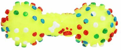 

W9 High Quality Natural Rubber Colorful Dumbbell Squeaky Fun Toy - Small Rubber Squeaky Toy For Dog