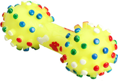 

SRI High Quality Natural Rubber Colorful Dumbbell Squeaky Fun Toy - Small Rubber Squeaky Toy For Dog