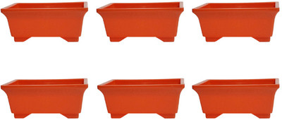 

SHOPTICO Plant Container Set(Pack of 6, Plastic)