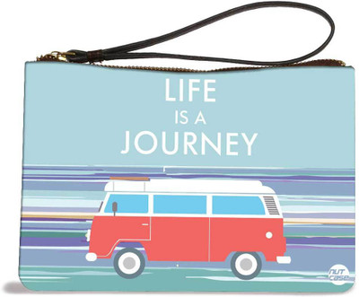 

Nutcase Life iS A Journey Pouch(Multicolor)