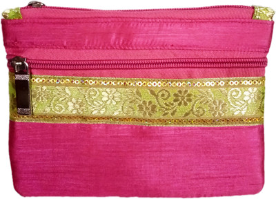 

auk Women's Silk Ethnic Money Purse. SKU ID : PSEMP0141 Coin Purse(Pink)