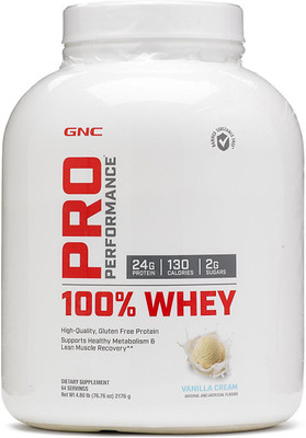 GNC Pro Performance 100% Whey Protein for Men & Women (Vanilla Powder) (4.8 lb) Whey Protein(4.8 pounds, Vanilla) available at flipkart for Rs.6319