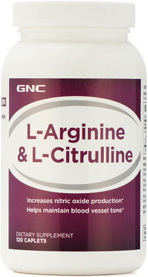 

GNC L Arginine And Citrulline (120 Caplets) BCAA(120, Unflavored)