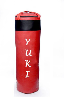 

YUKI 6.5 Feet Long, PU Material, Red and Black Color, Unfilled with Hanging Straps Hanging Bag(6.5, 78 kg)