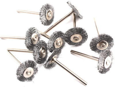Oscar 22mm Wire Wheel Polish Brushes For Dremel Rotary Grinder Accessories Tool RSBFT10 Rotary Tool(7 mm)