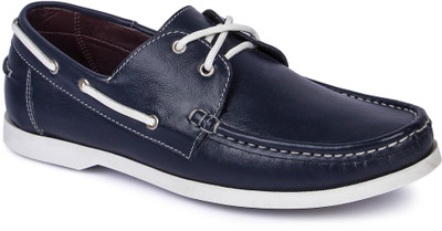 

Berto Daria Leather Boat Shoes Boat Shoes For Men(Blue
