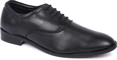 Berto Daria Leather Formal Lace Up Shoes Lace Up For Men(Black