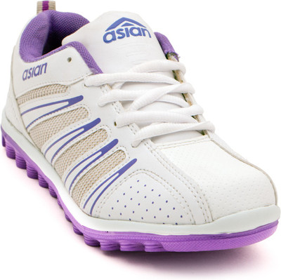 

Asian Running Shoes For Women(White, Purple