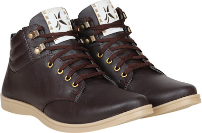 

Kraasa Epic Boots For Men(Brown, Coffee