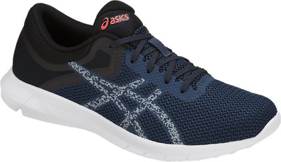 

Asics Nitrofuze 2 Men's Light Weight Running Shoes - Dark Blue/Mid Grey/Coralicious - 8 US Running Shoes For Men(Blue, Grey