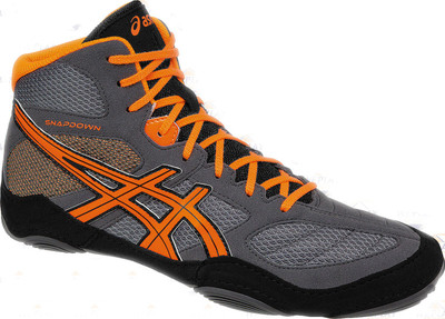 

Asics Snapdown Wrestling Shoes - Shark/Hot Orange/Black - 14 US Basketball Shoes For Men(Multicolor