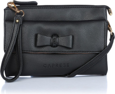 

Caprese Women Black PU Sling Bag