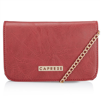 

Caprese Women Red PU Sling Bag