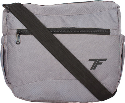 

Fashion Track Men & Women Casual Grey Polyester Sling Bag
