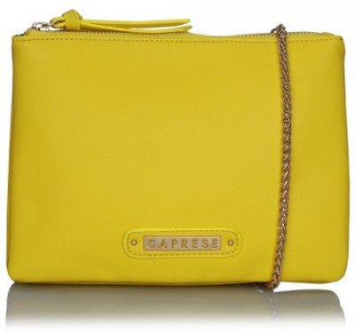 

Caprese Women Casual Yellow PU Sling Bag