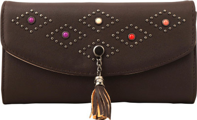 

Cidky Women Evening/Party Brown PU Sling Bag