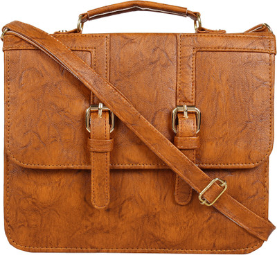 

Favria Women Casual Tan PU Sling Bag