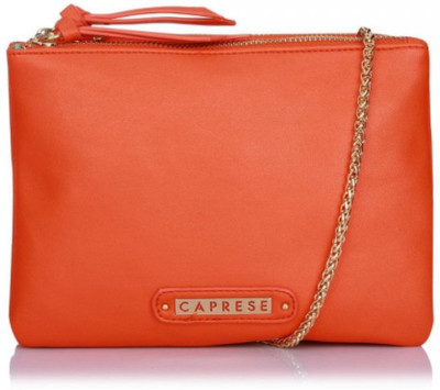 

Caprese Women Casual Orange PU Sling Bag