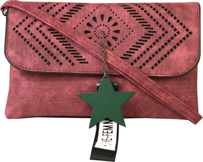 

Bee fashionable Women Casual Maroon PU Sling Bag