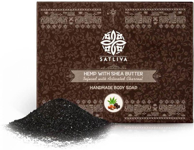 

Satliva Hemp with Shea Butter & Activated Charcoal Soap Bar(100 g)