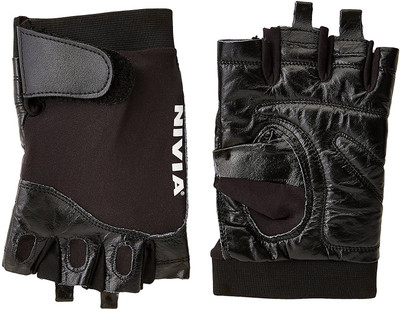 

Nivia Splendor Gym & Fitness Gloves (L, Black)