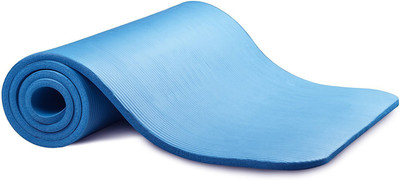 

FITGURU NBR NON SLIPPERY THICK YOGA EXERCISE MAT Blue 10 mm Yoga Mat, White