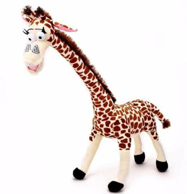 

Cherubs Large Size Madagascar Giraffe Plush - 50 cm(White, Brown), Brown;white