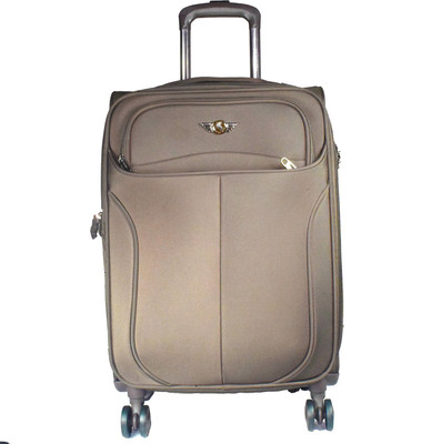 

Texas USA Exclusive Range of Imported Soft Luggage Trolley 24 inch Medium Size Check in Baggage Expandable Cabin Luggage -  inch(Brown