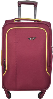 

Texas USA Exclusive Range of Imported Soft Luggage Trolley 20 inch Cabin Size Expandable Cabin Luggage -  inch(Red