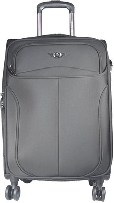 

Texas USA Exclusive Range of Imported Soft Luggage Trolley 20 inch Cabin Size Expandable Cabin Luggage -  inch(Grey
