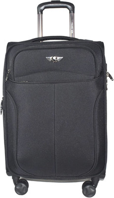 

Texas USA Exclusive Range of Imported Soft Luggage Trolley 20 inch Cabin Size Expandable Cabin Luggage -  inch(Black