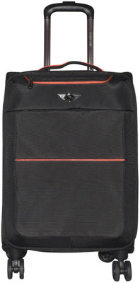 

Texas USA Exclusive Range of Imported Soft Luggage Trolley 24 inch Medium Size Check in Baggage_3333 Expandable Cabin Luggage -  inch(Black