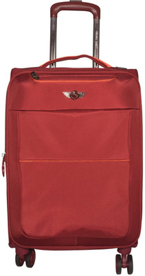 

Texas USA Exclusive Range of Imported Soft Luggage Trolley 20 inch Cabin Size_3333 Expandable Cabin Luggage -  inch(Maroon