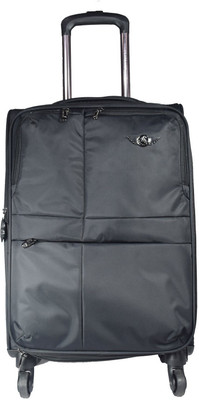 

Texas USA Exclusive Range of Imported Soft Luggage Trolley 28 inch Large Size Check in Baggage Expandable Cabin Luggage -  inch(Black