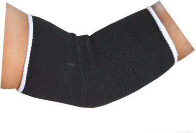 

Faynci One Pair Of Elastic Elbow Support Gaurd Pain Relief for Gym and Physical Activities (, Black) Elbow Support(Black