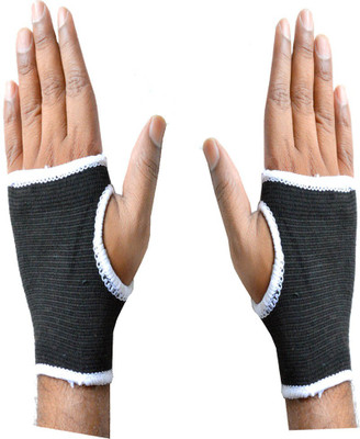 

Faynci One Pair Of Elastic Palm Support Gaurd Pain Relief for Gym and Physical Activities (, Black) Palm Support(Black