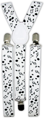 

Civil Outfitters Y- Back Suspenders for Men(White)