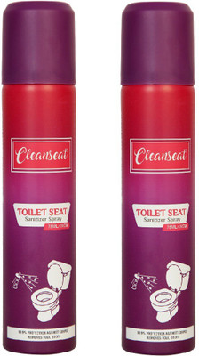 

Cleanseat Toilet Seat Sanitizer Spray 75ml/45grm Pack of 2 Ocean Spray Toilet Cleaner(75 ml, Pack of 2)