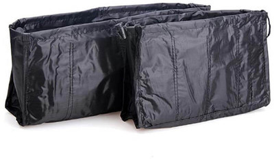

Sukot Black Bag Handbag Purse Travel Organizer Storage Bag Organizer Tidy Compartments Multi Lots(Black)