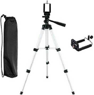 BJOS Universal Flexible 3110 Tripod With 3-Way for Digital Camera Video Camcorder Tripod Kit ZX2 Tripod (Silver, Supports Up to 1500 g) Tripod(Silver & Black, Supports Up to 1500 g)