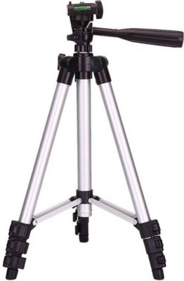 

Gentle E Kart Universal Professional Tripod - 3110 Portable & Foldable Camera - Mobile Tripod With Mobile Clip Holder Bracket , Fully Flexible Mount Cum Tripod Tripod, Tripod Kit(Silver, Supports Up to 1000 g)