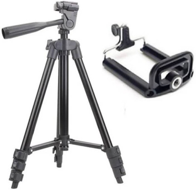 

Gentle E Kart 3120 3 way adjustable Aluminium Tripod(Black, Supports Up to 1500 g)