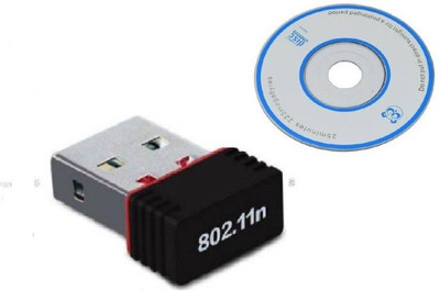 

Teratech 2.4Ghz Wireless Wifi Dongle2.0 Network NANO Wifi Dongle USB Adapter(Black)