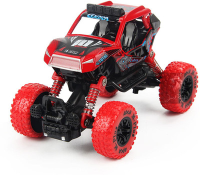 

Jack Royal Bigfoot 4*4 Diecast Pullback Car (Cobra-red)(Multicolor)